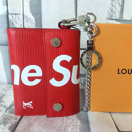 【ルイ・ヴィトン × シュプリーム】チェーン ウォレット (エピ レッド)